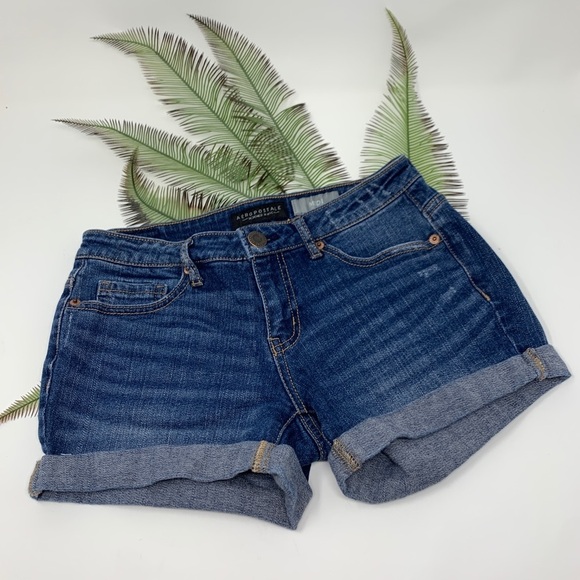 Aeropostale Pants - Aeropostale Midi Cuff Stretch Jean Shorts